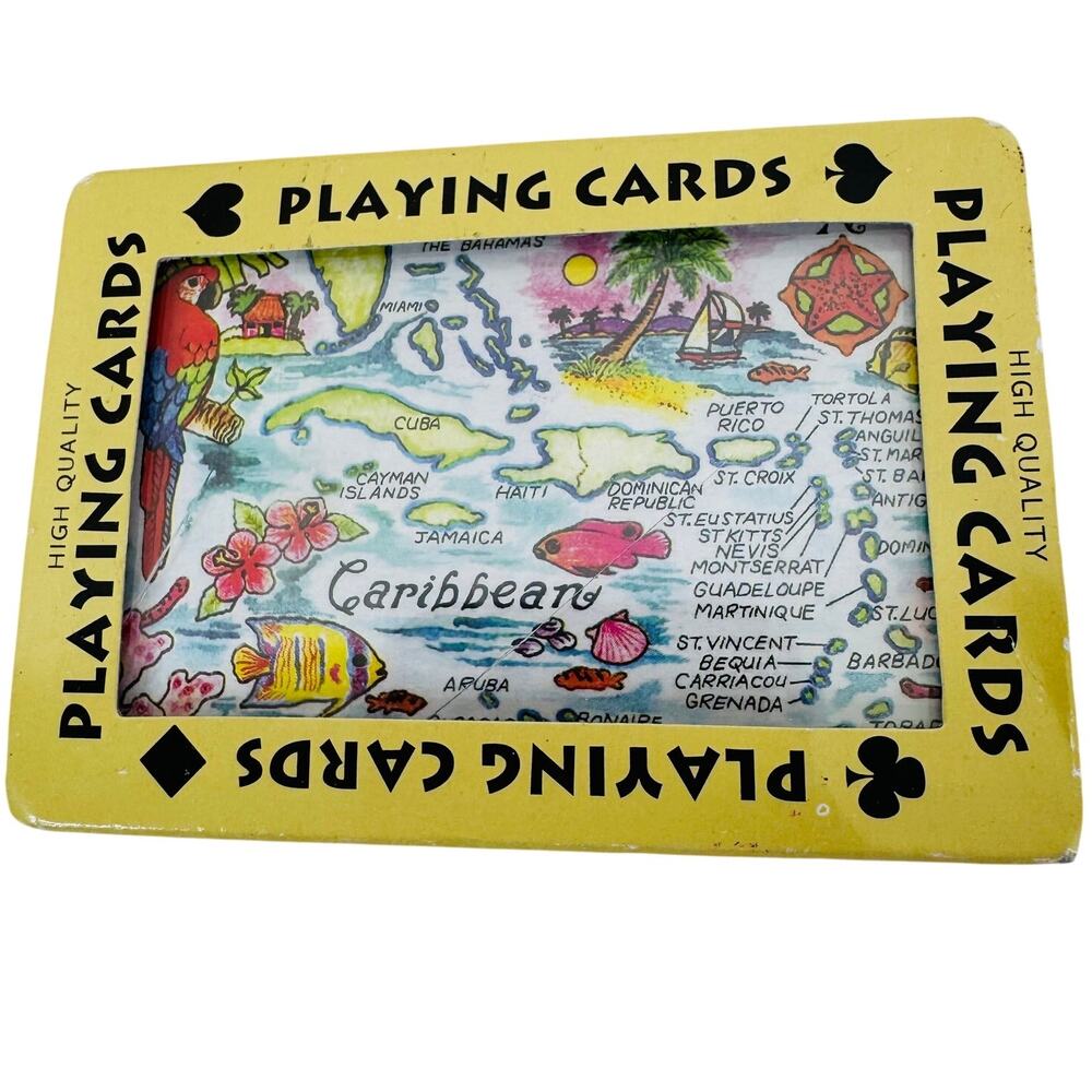 Caribbean Map High Quality‎ Playing Cards Gift Shop New